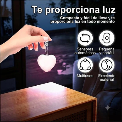 ✨ Heart-Shaped LED Bag Light