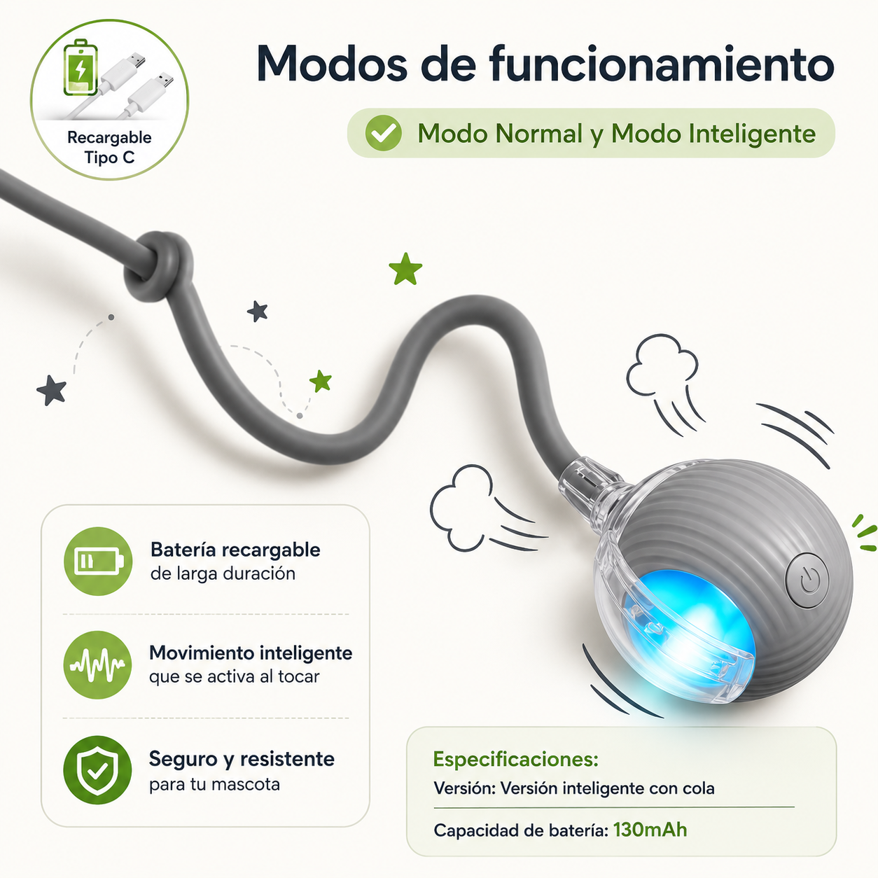 Pelota interactiva inteligente